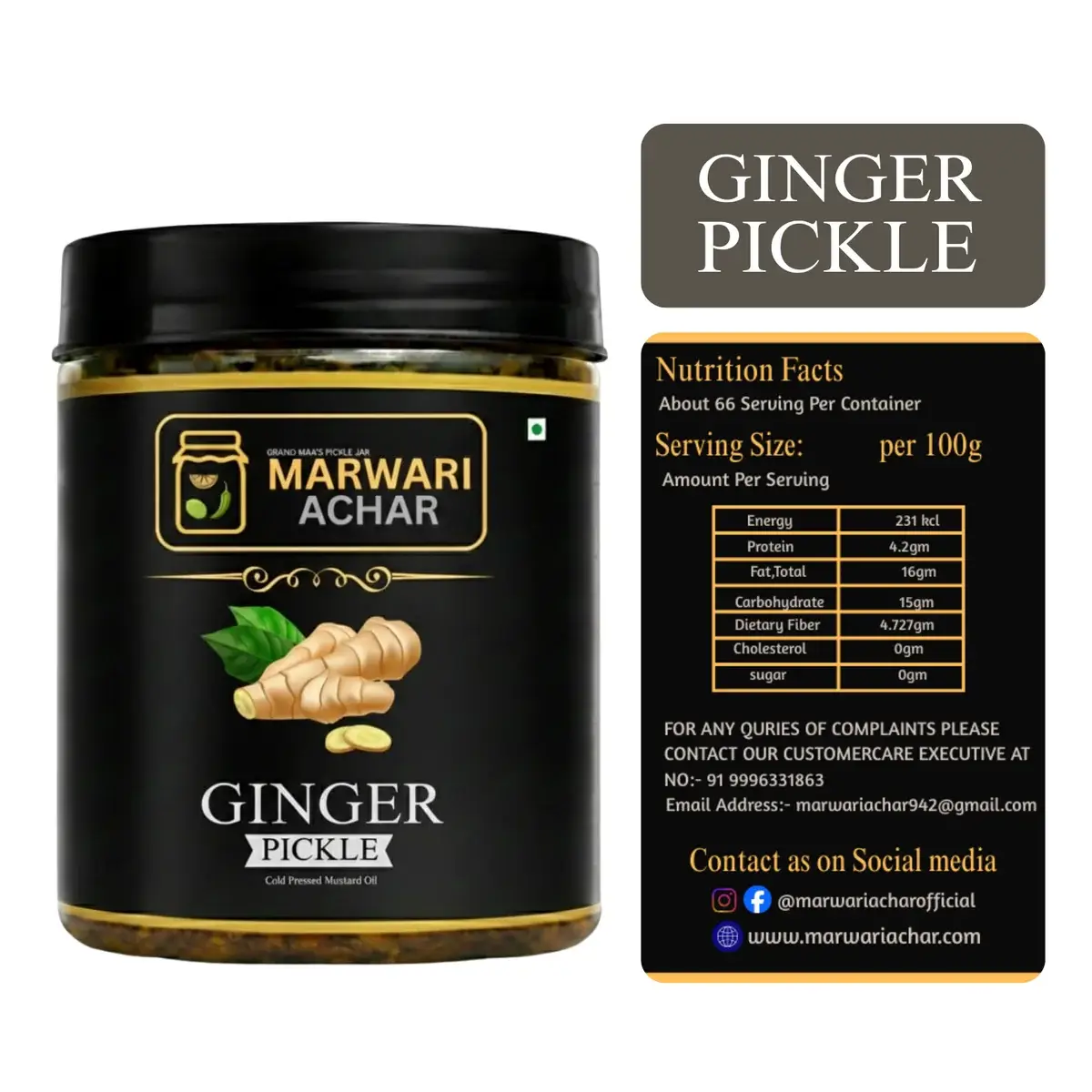 Ginger Pickle (Adrak Ka Achar) – Homemade Traditional Indian Ginger Pickle 3 Ginger Pickle