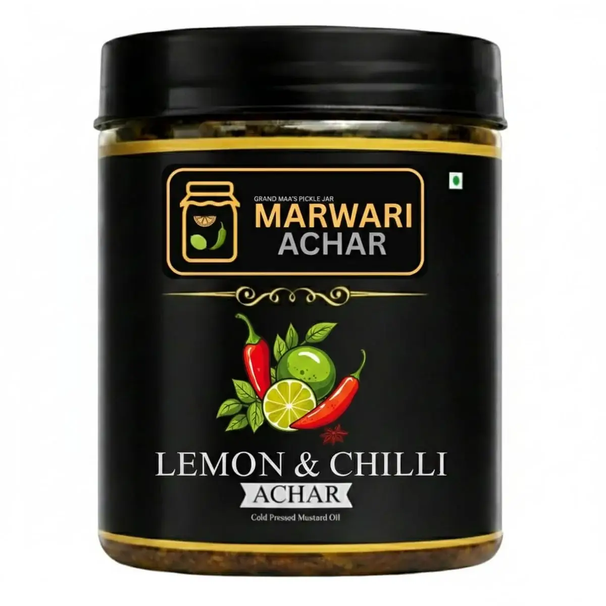 Lemon Chilli Pickle (Nimbu Mirch Ka Achar) – Homemade Spicy Lemon Green Chilli Pickle 1 lemon chilli pickle